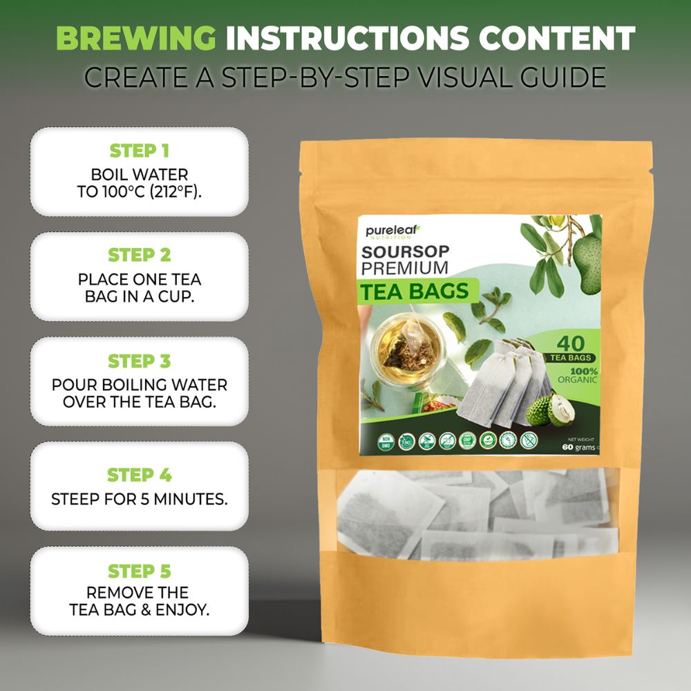 ORGANIC SOURSOP LEAVES TEA BAGS