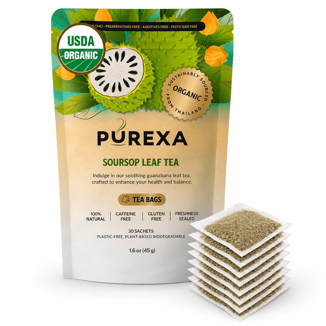 Organic Soursop Leaves Tea Bags
