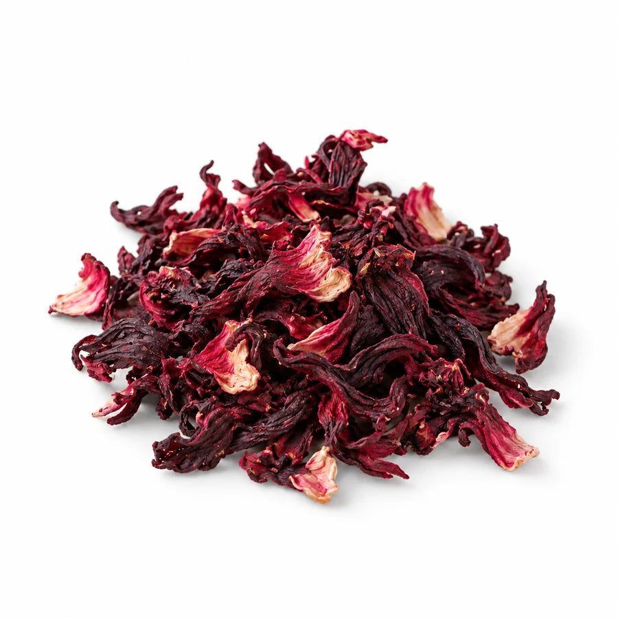 Dried roselle calyces, botanical illustration